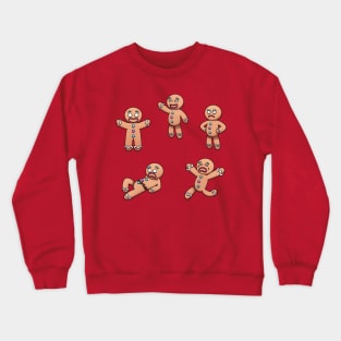 Gingerbread Man Cartoon Sticker Pack Crewneck Sweatshirt